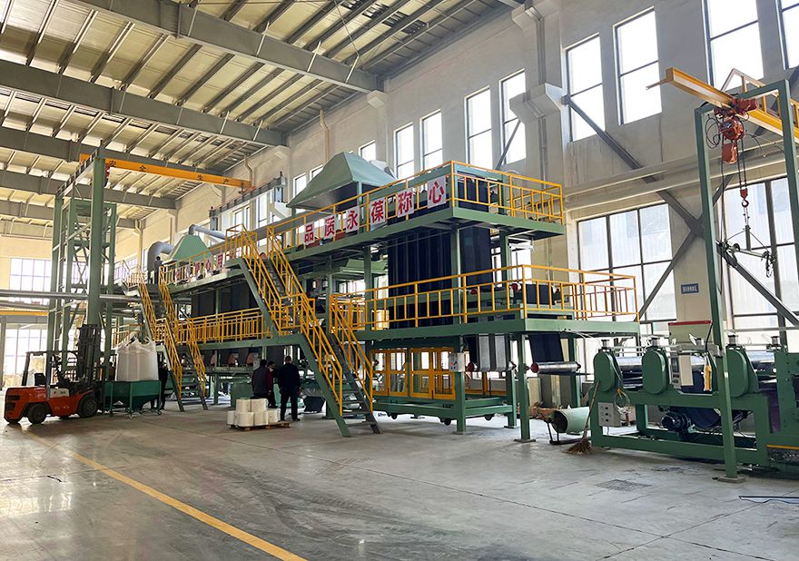 晶達第二條瀝青瓦生產線試產成功！